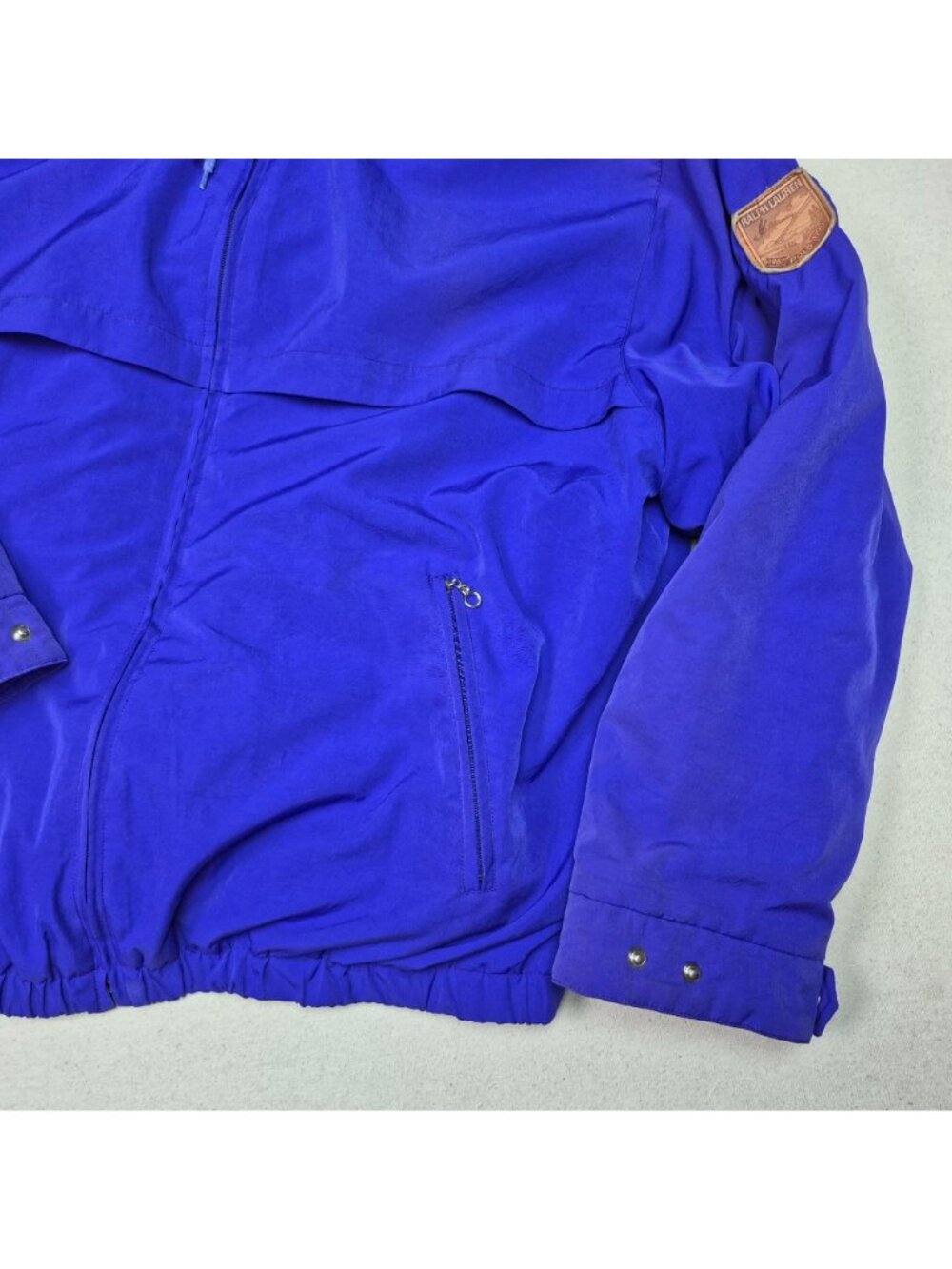 Ralph Lauren Women's Purple Vented Hooded Ski Jacket Heavy Coat Sz L 90s VTG - Picture 4 of 13